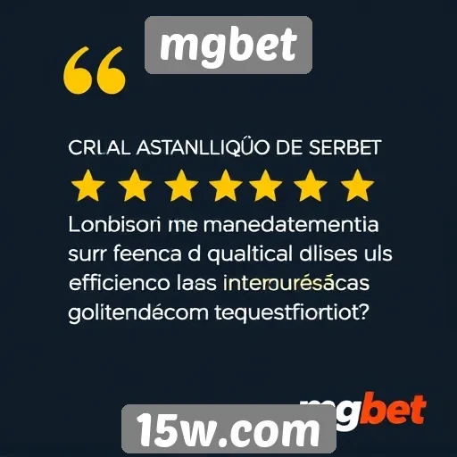 Avaliação do serviço de atendimento ao cliente do mgbet